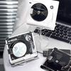 Rotating CD Record Acrylic Badge Ornaments for Anime Character 65mm Badge Pin Display Protective Case Creative Figurines 2025