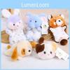 No Ip Plush Animal Keychain With Short Pile Velvet And Pp Cotton For Girls And Boys Accessories