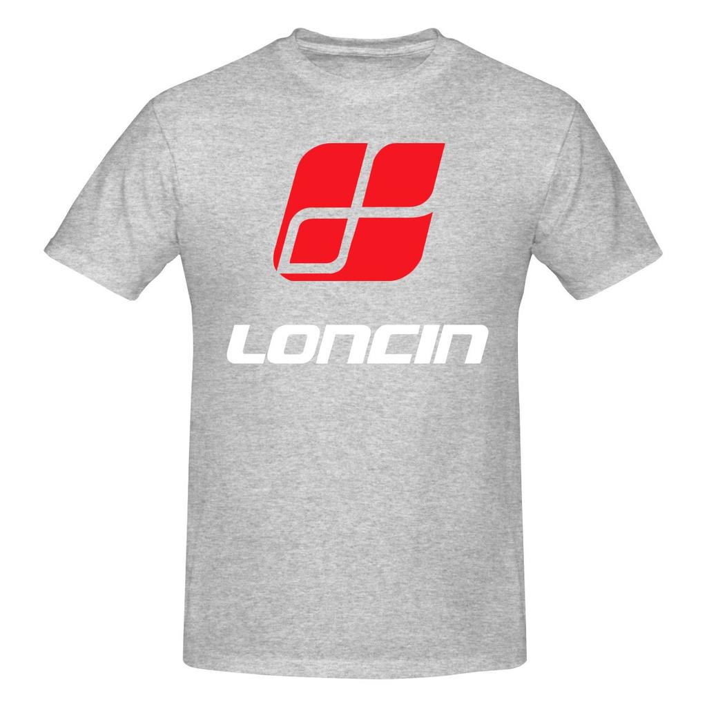 Loncin Motors Logo Smooth Tshirt Solid Color Minimalism Bright Colors Tee