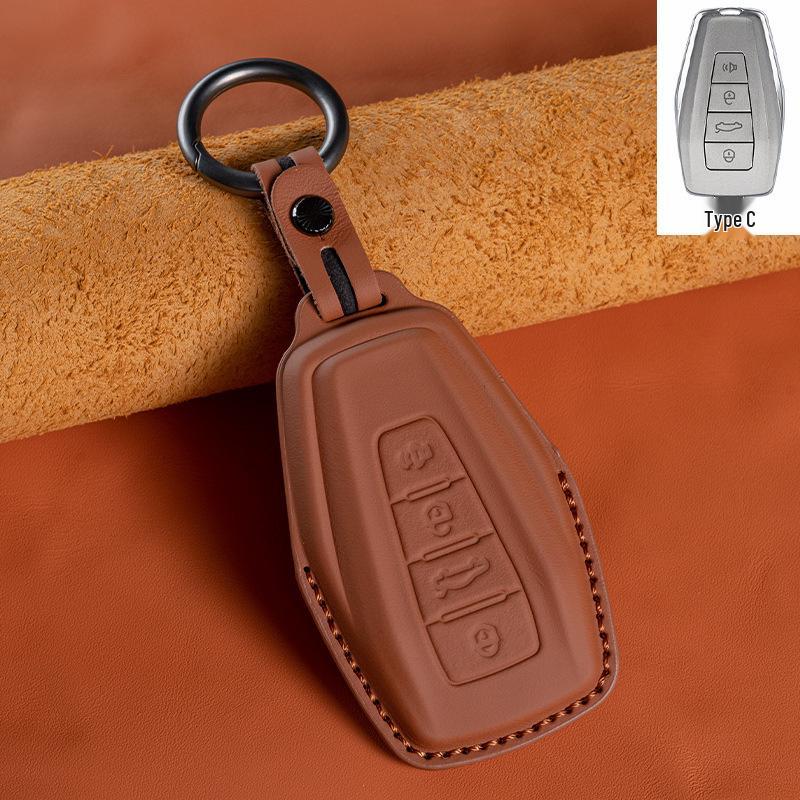 Geely Emgrand Genuine Leather Key Cover for Xingyue L, Boyue, Xingrui, Binyue, Binrui, Vision X6/X.