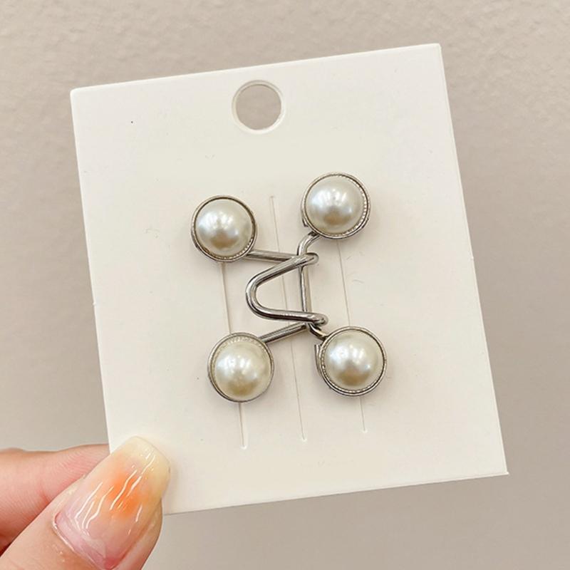Waist Tighten Brooch Pin for Pants with Anti-Exposed Buckle Brooch Clip Jeans Waist Pin Clothing Accessories for Female