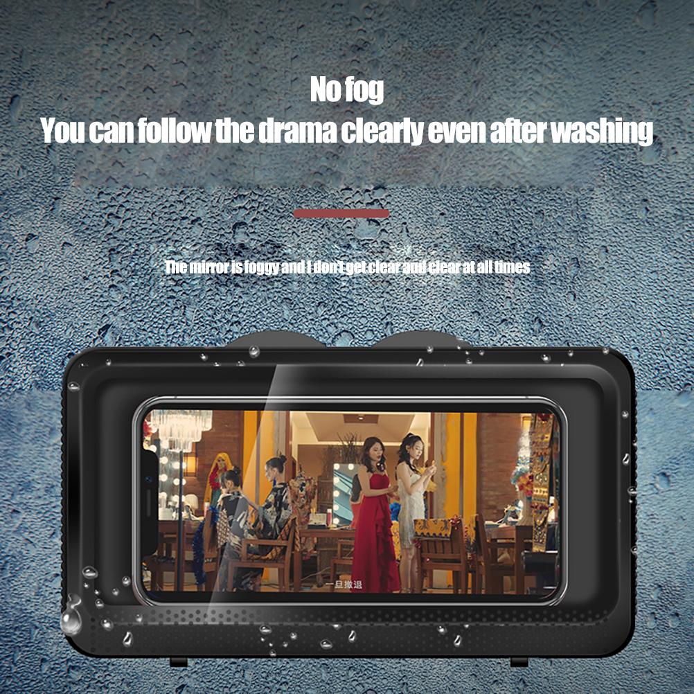 Wandmontierte Handyhalterung Wasserdichte Handyhalterung Berührbarer Bildschirm Aufbewahrungsbox für Zuhause Küche Badezimmer Büro