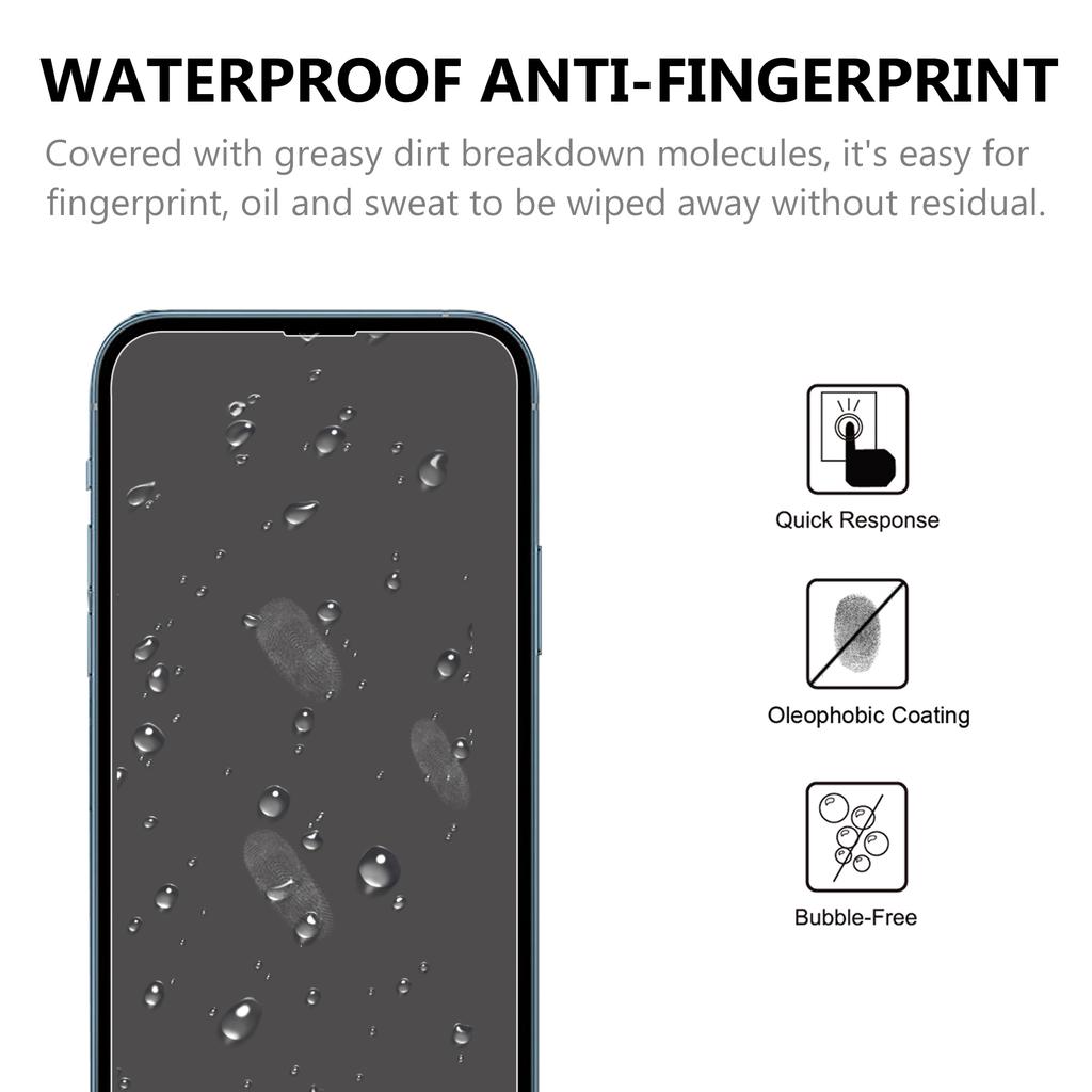 For iPhone 13/13 Pro/14 High Transparency 0.3mm Arc Edge Tempered Glass Screen Protector Film