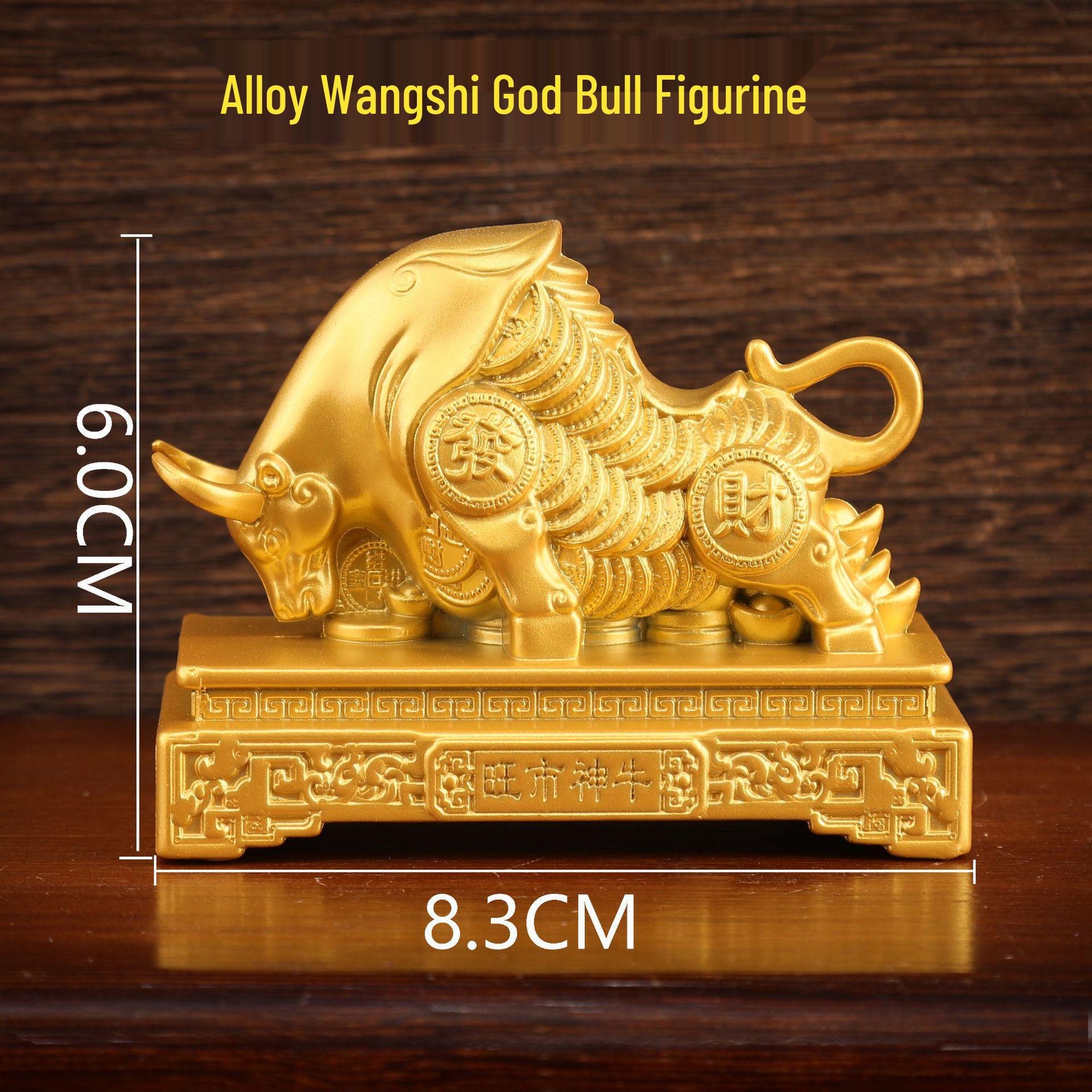Sand Gold Office Desk Ornament: Creative Wealthy Mian Fu Alloy Decor
