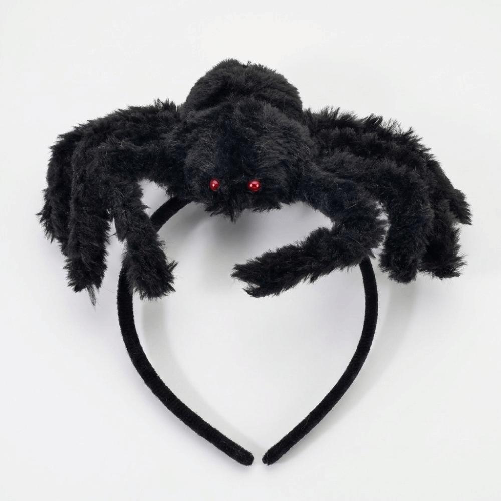 Realistic Plush Spider Headband 3D Design Giant Spider Hair Accessory  Halloween Party