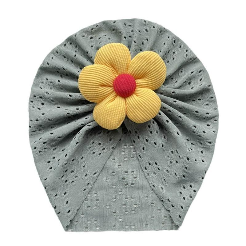 Hollow Baby Fetal Cap, Cute Flower Children's Pullover Hat, Four Seasons Thin Soft Baby Hat