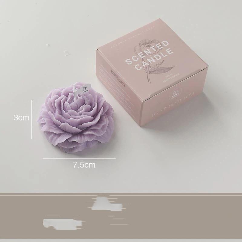 Handcrafted Peony-Scented Scented Candle—Romantic Gift Set for Birthdays