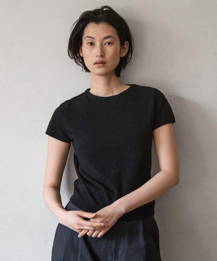 ANOTHER OFFICE WOMEN W. Basque Pullover (Black)