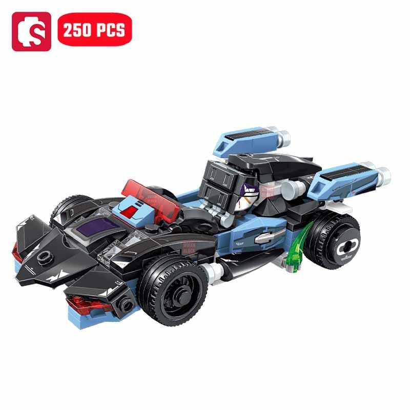 Non-Toxic Sembo Anime Elemental Chariot Assemblage Building Blocks Moc Sports Car Racing Vehicle Model Bricks Kids Toys For Children Diy Gifts