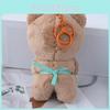 Creative Cartoon Plush Bear Keychain Soft Toy For Students Chic Backpack Accessory