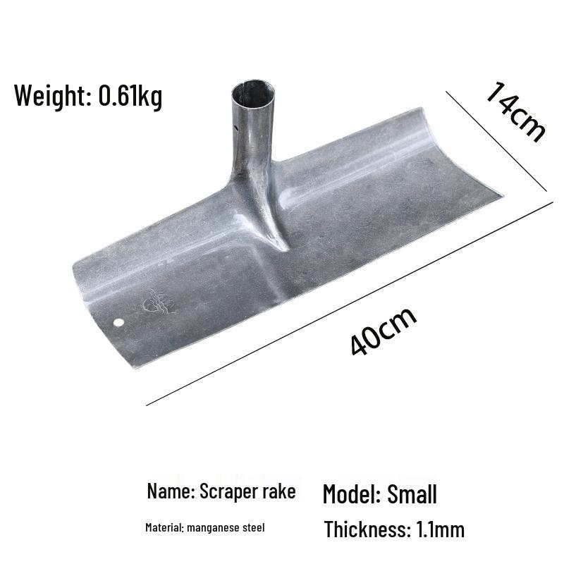 Многоцелевая выравнивающая грабля-скребок из марганцевой стали для цемента, песка, золы и навоза