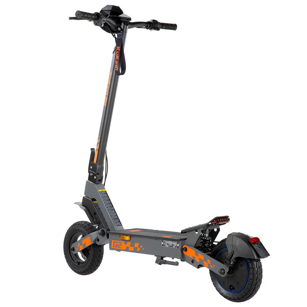 KuKirin Monopattino Elettrico G2 DGT Ruota da 10" Motore da 500W Freni a Doppio Disco Velocità Massima 25km/h Display LED Carico Massimo 120kg Nero