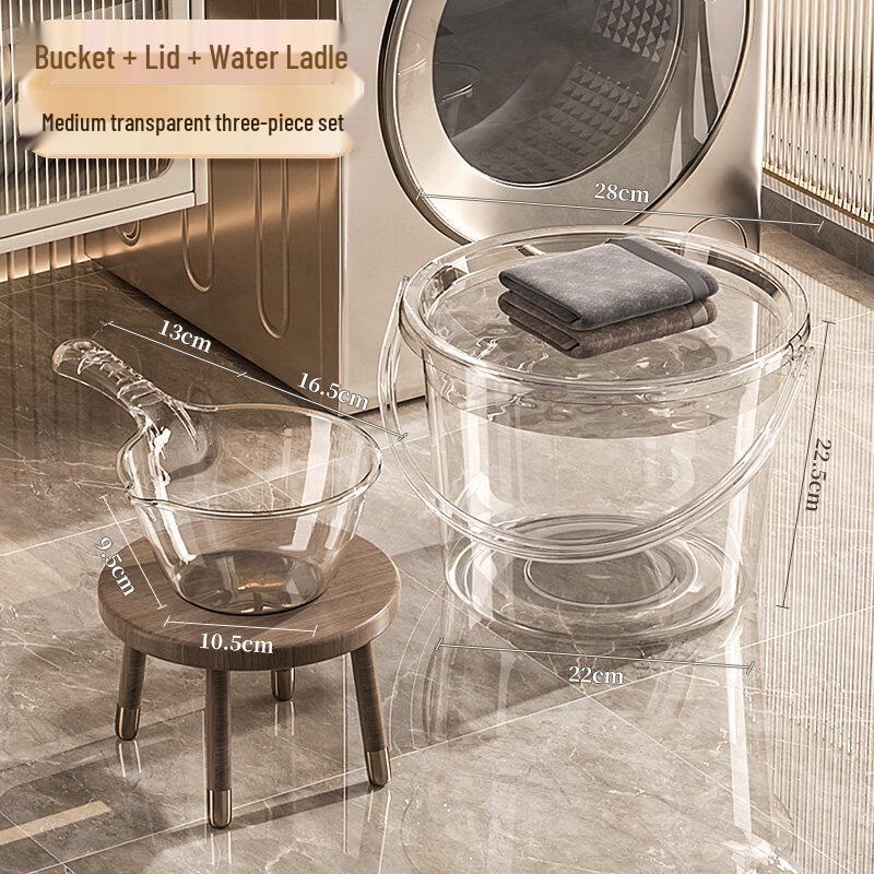 ZISIZ Thickened Plastic Household Water Storage Bucket