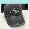 Cap Peaked Baseball Hat Future Alphabet Pattern Uv Protection Unisex Design