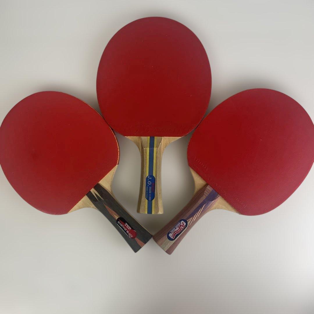Used Table tennis racket set of 3 Shakehand