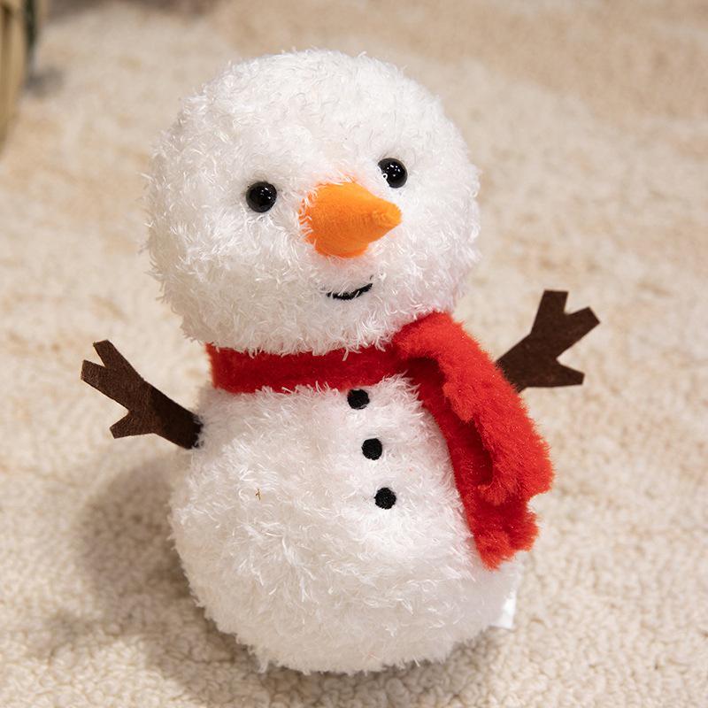 Children's Plush Santa and Snowman Christmas Dolls Gift