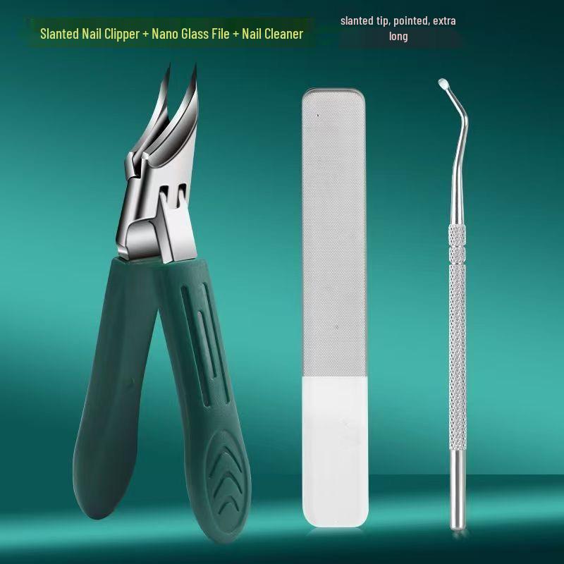 Adlerkralle Nagelknipser für dicke, harte und eingewachsene Nägel mit Spritzschutzdesign, große Größe