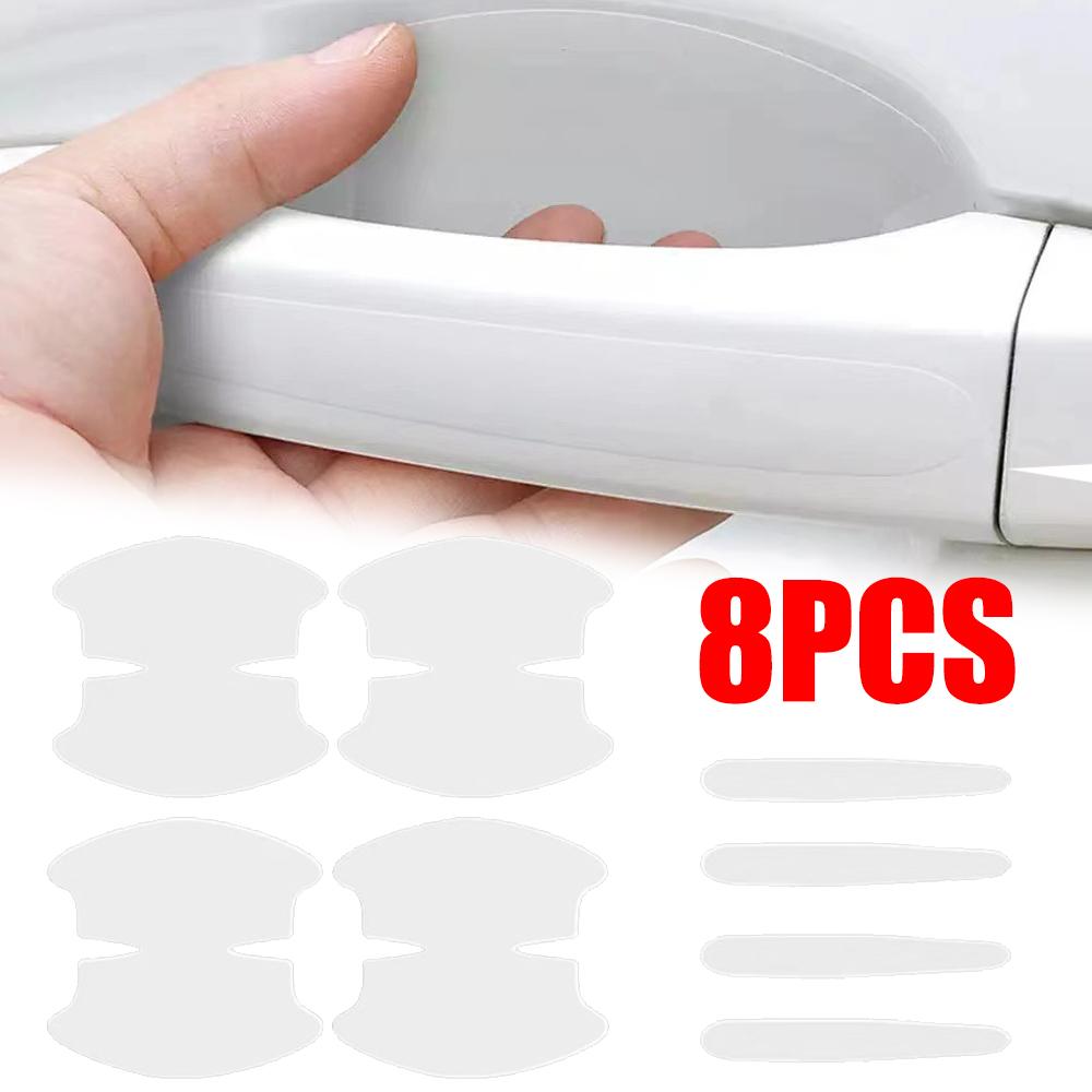 

Ручка двери автомобиля светоотражающая наклейка Чаша ручки двери Защитные наклейки против царапин Флуоресцентная ручка Противостолкновительная полоса