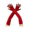 Women Velvet Long Gloves Retro Elbow Length Gloves 1920s Flapper