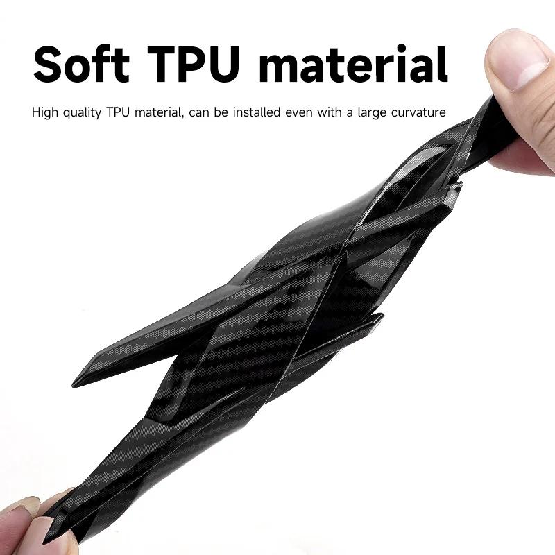 2PCS Auto Headlight Eyebrow Universal Car Lamp Cover Sticker Self-Adhesive Stripe Decal Decoration for Cars Bodys
