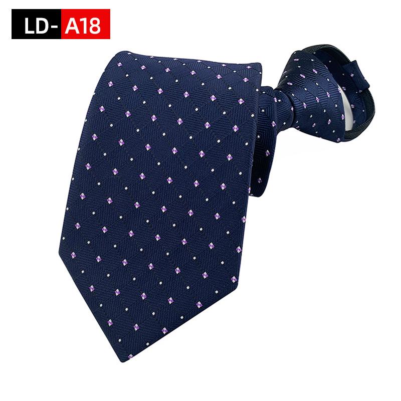Ruifeng Men's 8cm Elastic Tie - Easy Pull, Formal Wedding or Business Wear