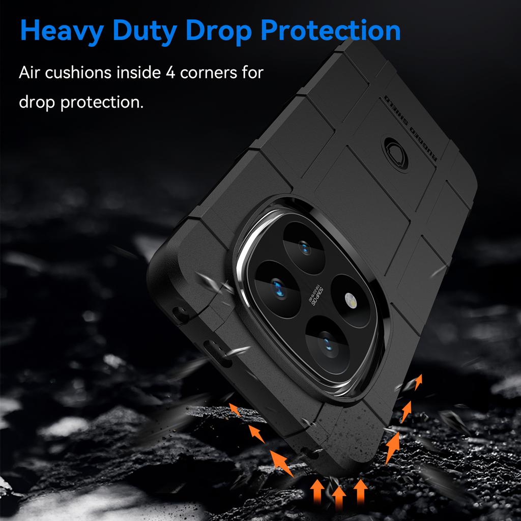 For Xiaomi Redmi Note 14 Pro+ 5G Case Grid Design Soft TPU Scratch-Proof Phone Cover