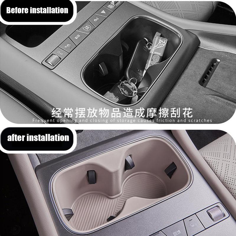 For BYD ATTO 3 EVO Yuan Plus 2026 Car Center Water Cup Protective Cover Made of Silicone Material Interior Modification Part