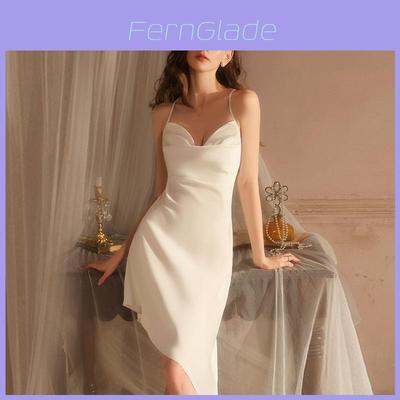 Elegant Satin Sleepwear Set For Women With Sleeveless Design For Home And Hotel Comfort