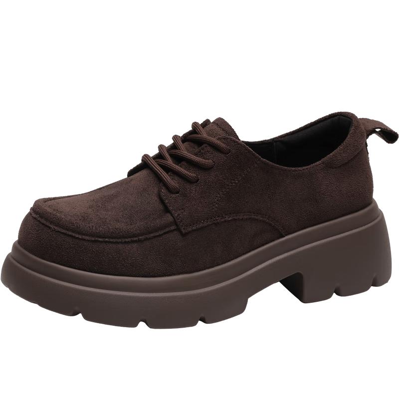 ZHR Women s Retro British Platform Loafers 39