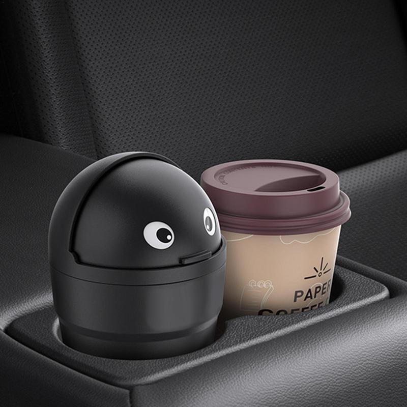 Car Garbage Cup Universal Leakproof Mini Garbage Can For Car Trash Bin Vehicle Bin Dustbin With Lid Odorless Can Bin Use In Auto