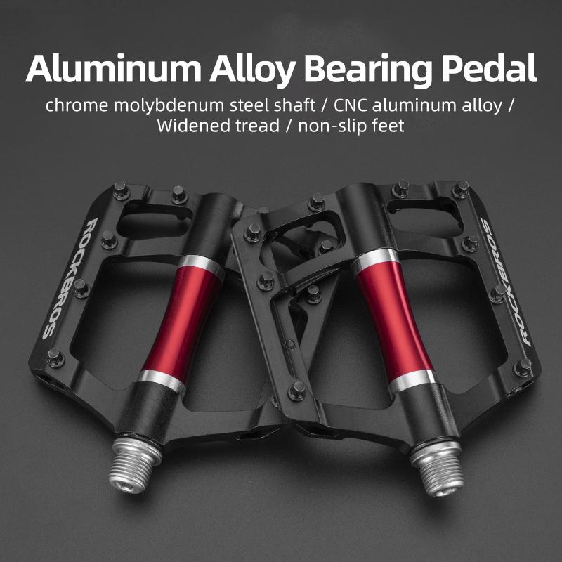 

ROCKBROS Bicycle Pedals Sealed Bearing Aluminum Alloy Body BXM MTB Road Bike Pedals 9/16 Sealed Bearing Cycling Accessories 2020-12CBK