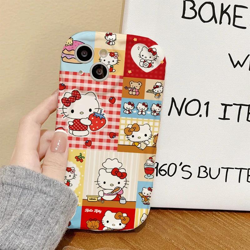 INS Kawaii Hello Kitty Casing For Xiaomi Redmi 15C 15 Note 15 Pro 14C 13C Note 14 13 12 Pro Plus A7 Pro 5G Trendy Phone Case