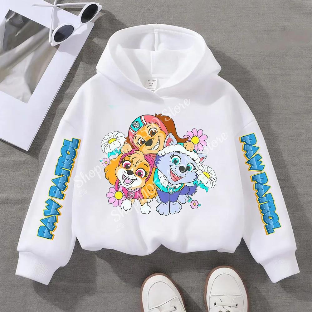 PAW Patrols Cartoon Chase Skye Kids Sweatshirt Printed Hoodie Trendy Long Sleeve Hoodies Girls Tops Clothing Boys Clothes Gifts