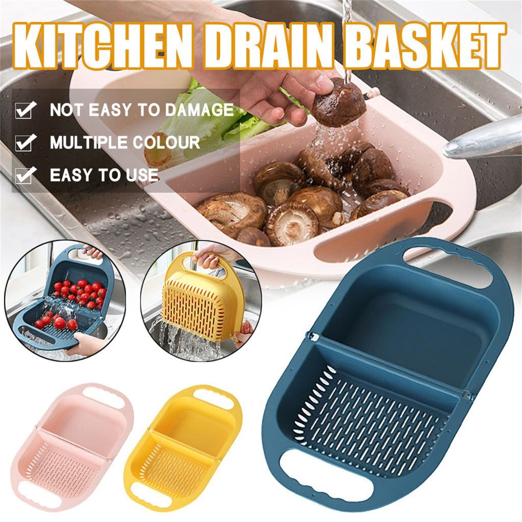 Household Foldable Leaking Fruit Vegetable Container Storage Basin Flash Dryer Rack