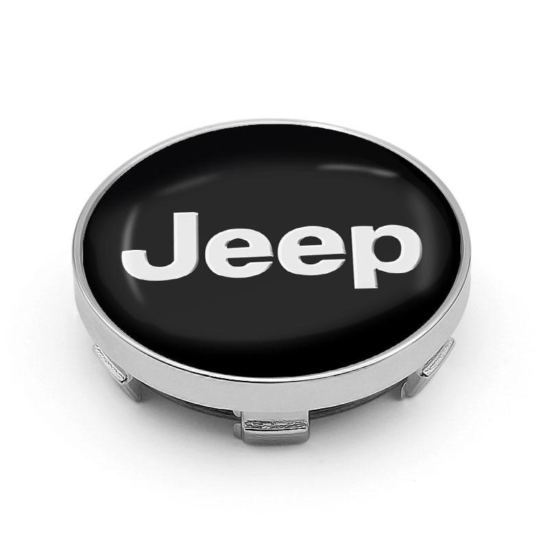 4 Stück 60MM Auto Radmitte Nabenkappe Autozubehör für Jeep JK Gladiator Compass Renegade Grand Cherokee Wrangler