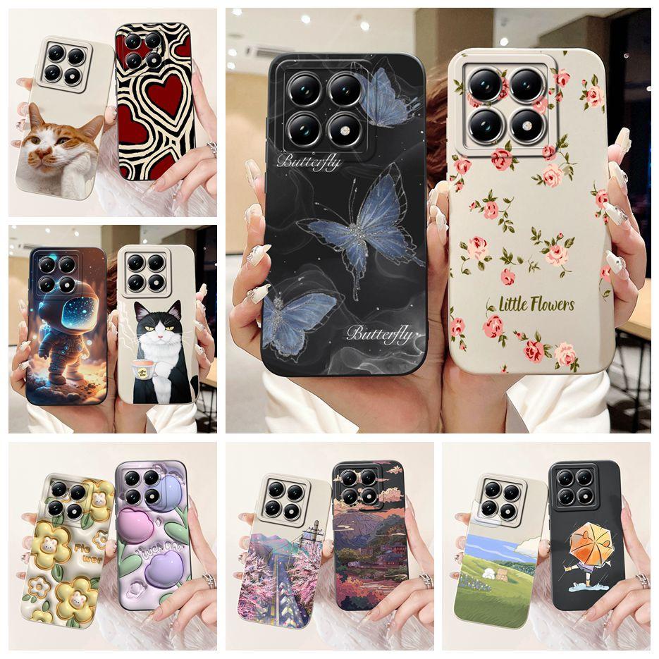 Für Xiaomi Mi 14T Pro Hülle Einzigartige Bonbon-Lackierte Abdeckung Stoßfeste Handyhülle Für Xiaomi 14T Pro Mi14T 5G Weiche Hüllen Hülle Stoßfänger