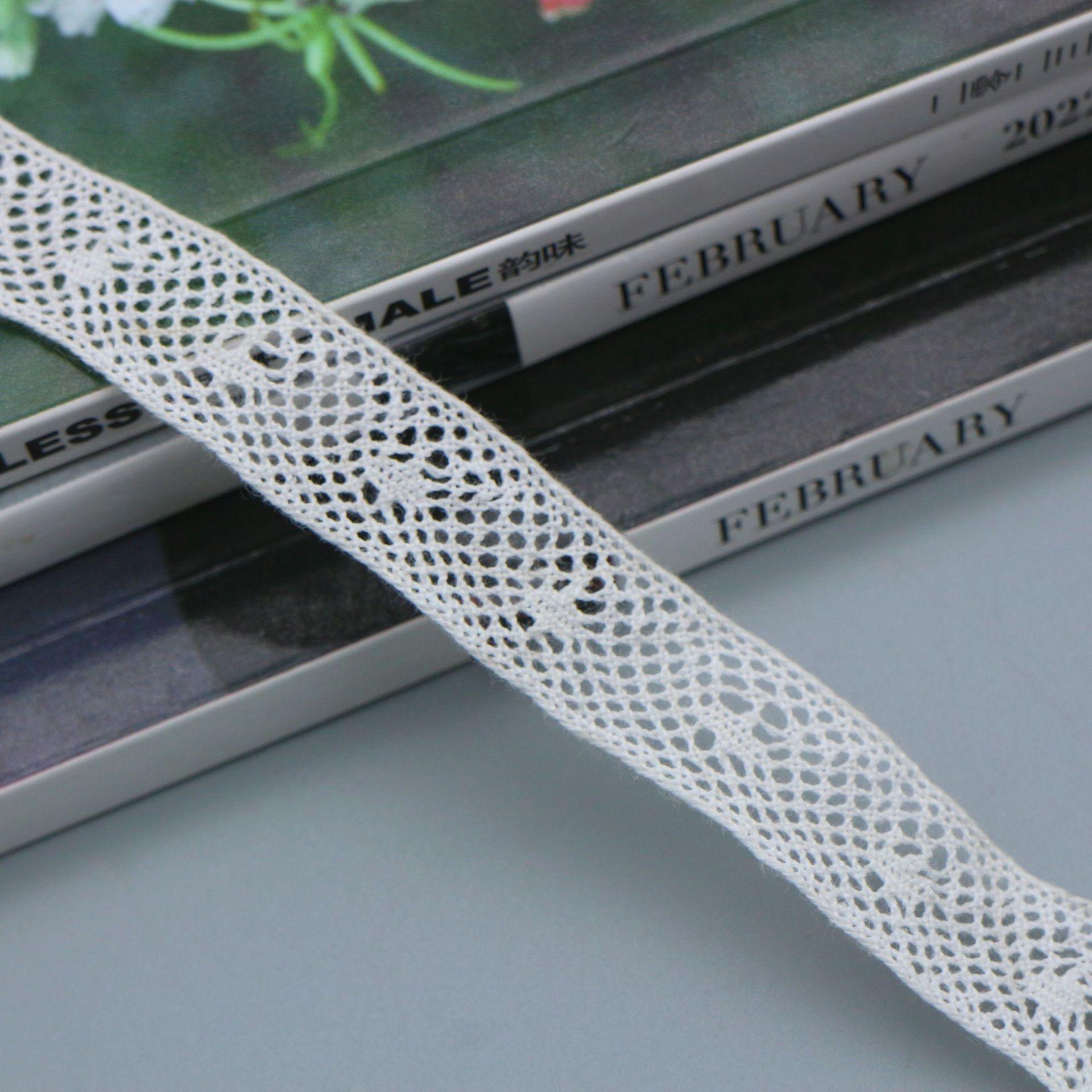 

Hollow Cotton Thread Lace Handmade Diy Decorative Lace Strap Clothing Clothes Tablecloth Curtains Fabric Material Lace Edge W096