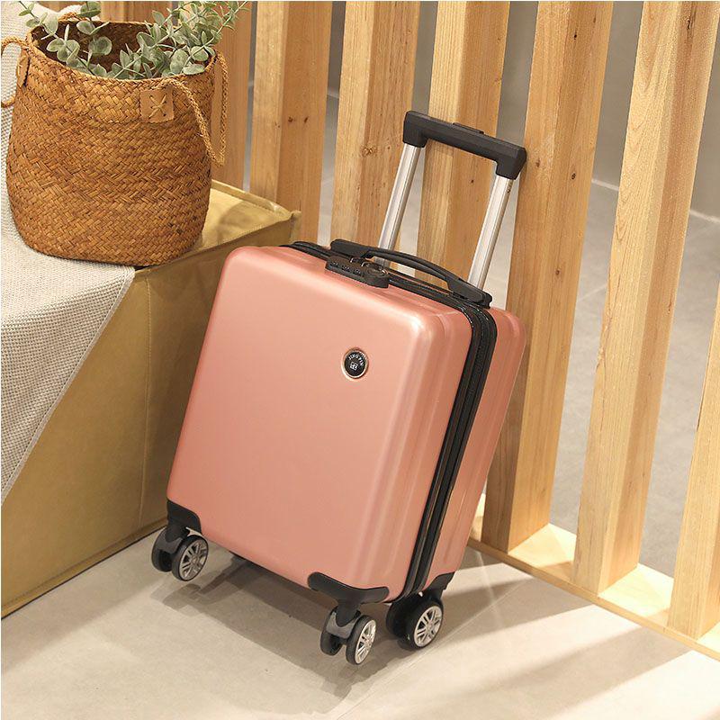 

14 Unisex Carry-On Suitcase for Spring Airlines with Combo Lock (20x30x40cm) 14-inch, 2-section Rod + Suitable for under 1.6M