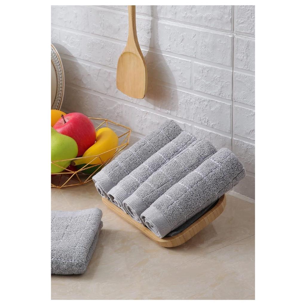 Kitchen Cleaning Cloth Classic 3-piece Microfiber Car, Glass, Kitchen Cleaning Cloth, Gray (40 Cm X 40 Cm)