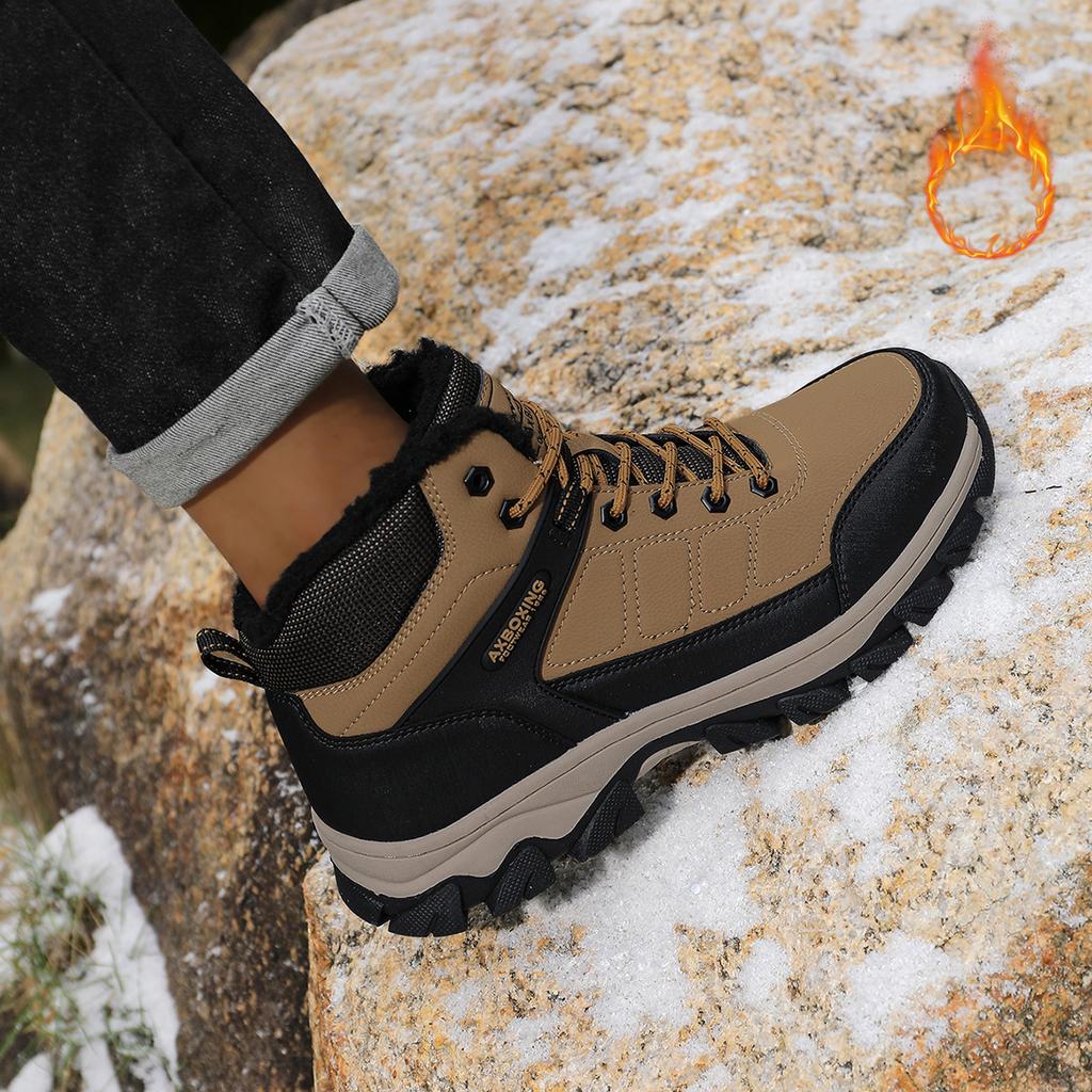 TUINANLE Men Women Hiking Boots Winter Warm Fleece Waterproof Outdoor Trekking Climbing Athletic Sport