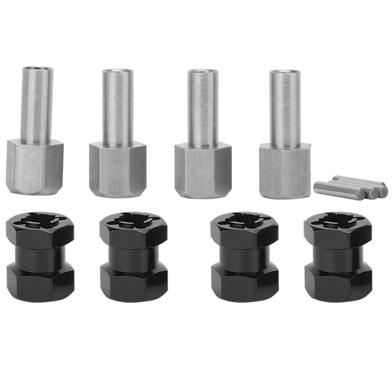 

RC Extension Wheel Hex Hub Driver Adapter Fit for D90 AX10 CC01 SCX10 F350Black чорний