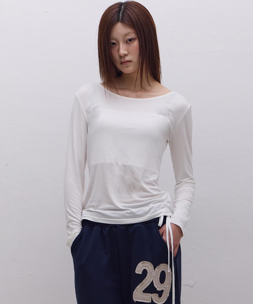 Ebeulisi 23 Logo Long Sleeve (White)