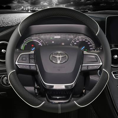 PU Leather Car Steering-Wheels Cover For Toyota Sienna 2022 Highlander 2022 Highlander Hybrid Auto Accessories