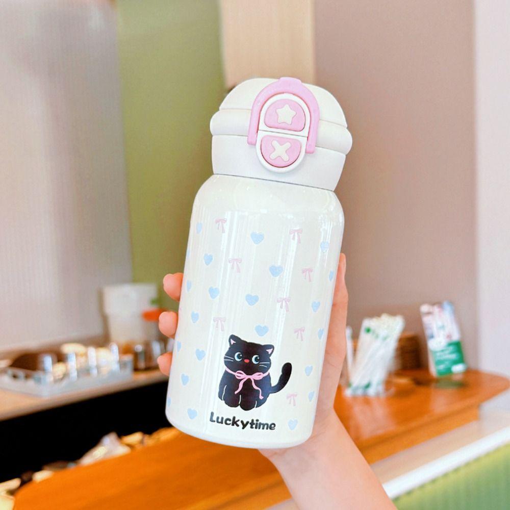 Cartoon Insulated Cup 500ml Water Mug Creative Thermal Bottle  Birthday Gift