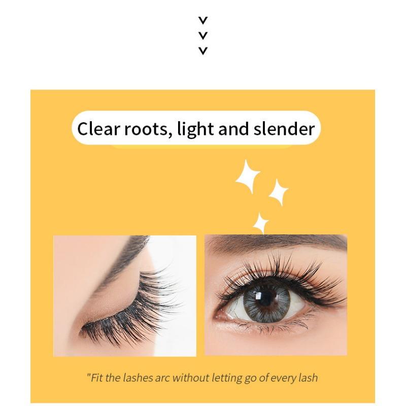 1PC popular yellow fat mascara waterproof, slender, curled and dense, natural and long-lasting, non-smudging