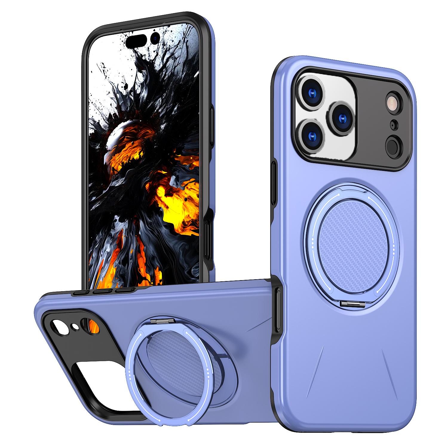 

Вращающийся скрытый кольцевой держатель Магнитный чехол для iPhone 17 Air 16 15 14 13 12 11 Pro Max Plus Для Magsafe Прочный Сверхпрочный Чехол iPhone 15