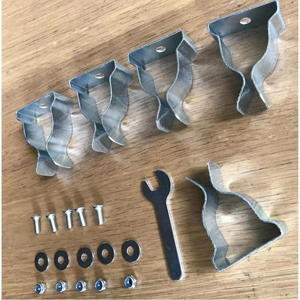Window Well Cover Clips Set Of 5 Metal Basement Window Well Cover Install Retaining Clips Egress Cover Spring Clips With Screws