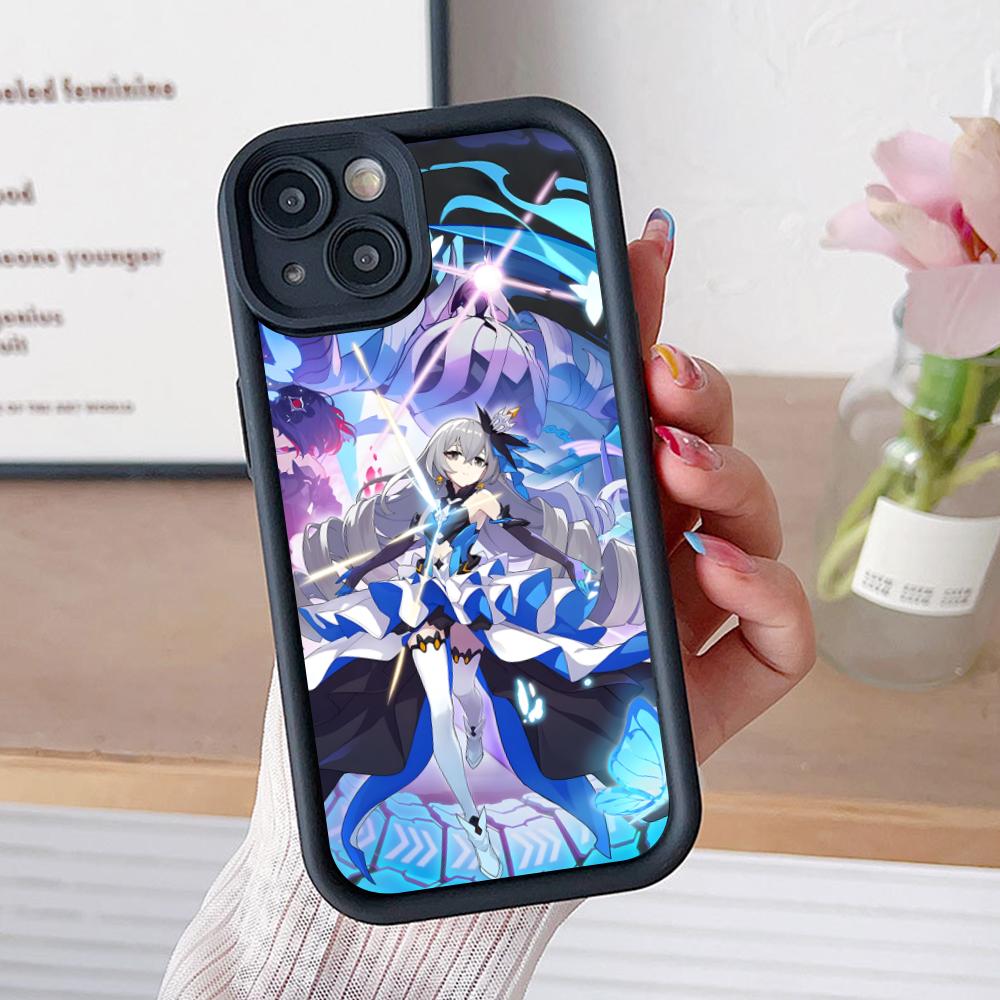 HSR Bronya Verdikte TPU Mobiele Telefoonhoesje voor iPhone 17 16 15 14 13 12 11 Air Pro Max Plus Kleurrijke Cover