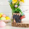 Multifunctional Creative Home Decoration Pen Holder/Flower Pot Cute Cartoon Rabbits Plant Pot Easter Decor Home Garden Decor