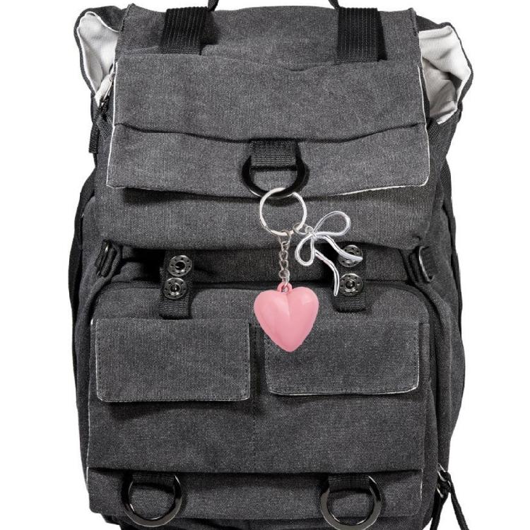 Trendy Heart Bowknot Keychain Unique Keyring Trendy Bag Decoration Female Fashion Jewelry Pendant Accessory for Women